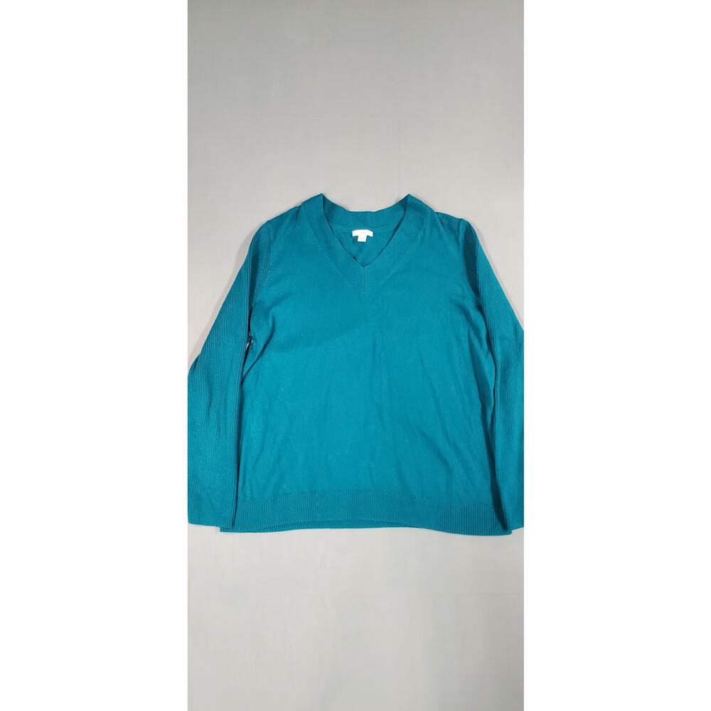 J Jill Pullover V-Neck Sweater Womens Size Medium